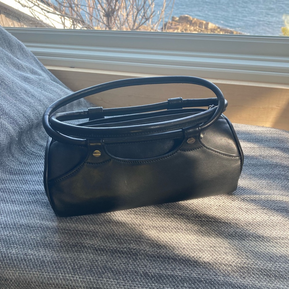 Bruno Magli black leather small bag